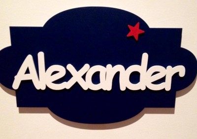 Boys Name Plaque 25
