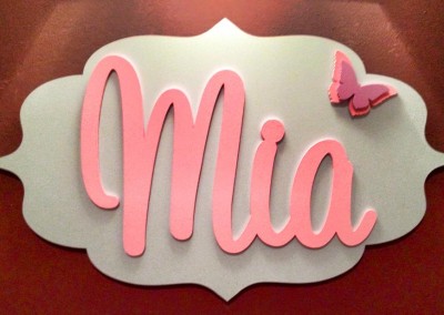Girls Name Plaque 14