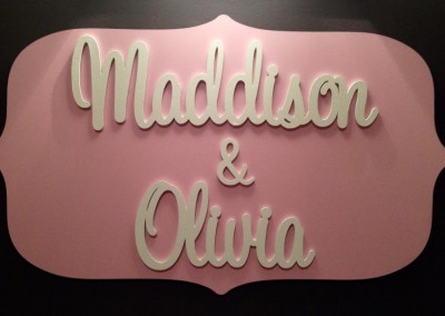 Girls Name Plaque 15