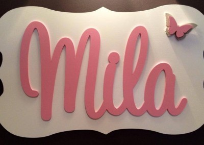 Girls Name Plaque 21