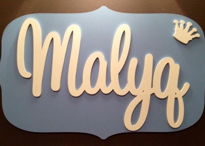Boys Name Plaque 30