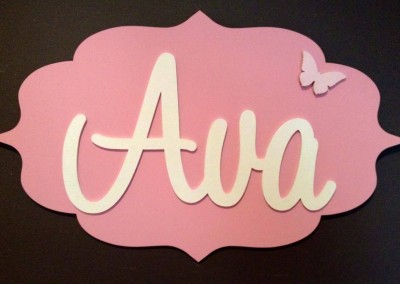 Girls Name Plaque 27