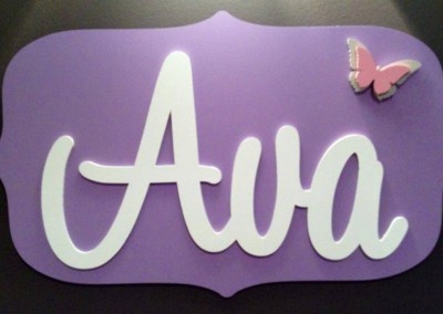 Girls Name Plaque 30