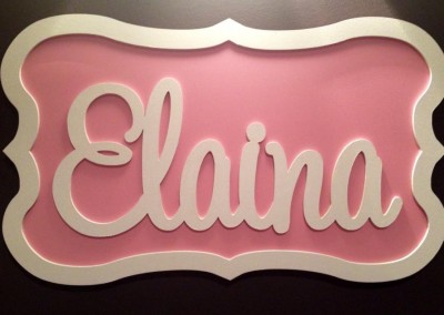 Girls Name Plaque 31