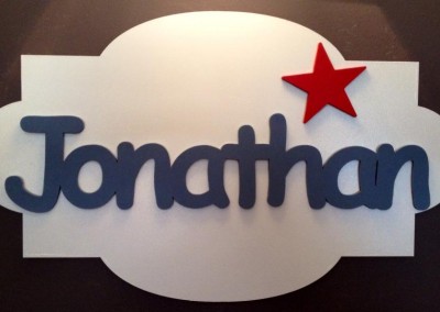 Boys Name Plaque 37