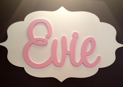 Girls Name Plaque 37