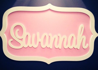 Girls Name Plaque 38