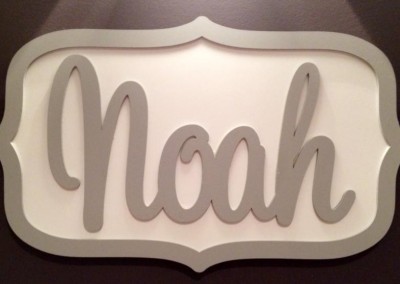 Boys Name Plaque 40