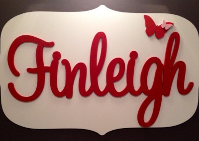 Girls Name Plaque 43