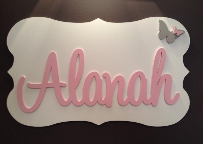 Girls Name Plaque 46
