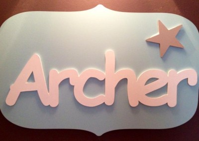 Boys Name Plaque 10