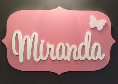 Girls Name Plaque 52