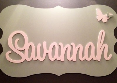 Girls Name Plaque 3